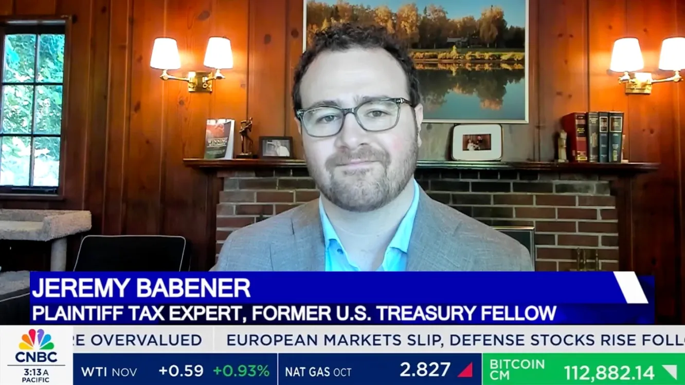 Preview of a video of Jeremy Babener being interviewed by CNBC